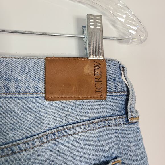 J CREW 90's Classic Straight Leg Jeans 26 High Rise Blue Light Wash 28 Inseam - Picture 4 of 11